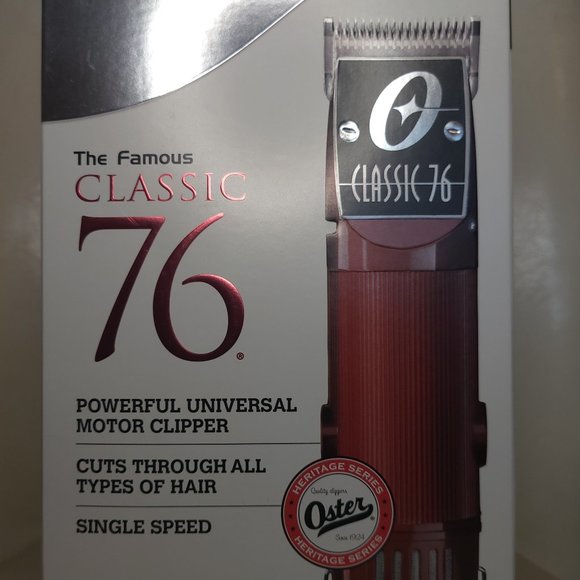 Oster Classic 76 Universal Motor Clipper with/ Detachable Blade Red Burgundy